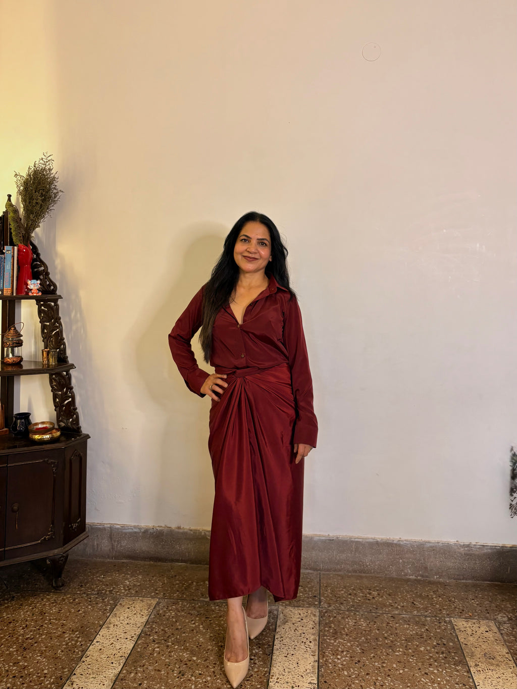 Ruby Drape Set