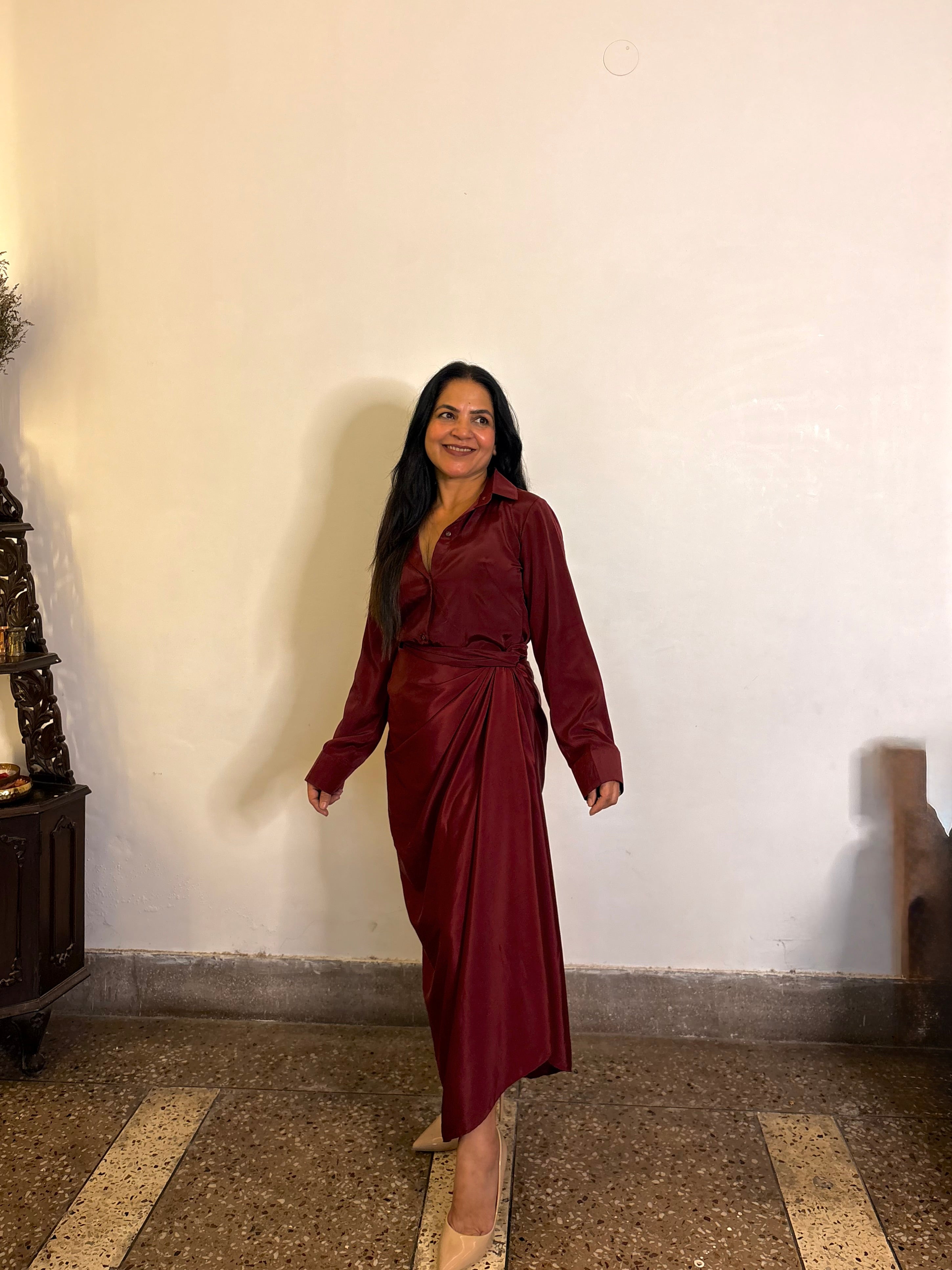 Ruby Drape Set