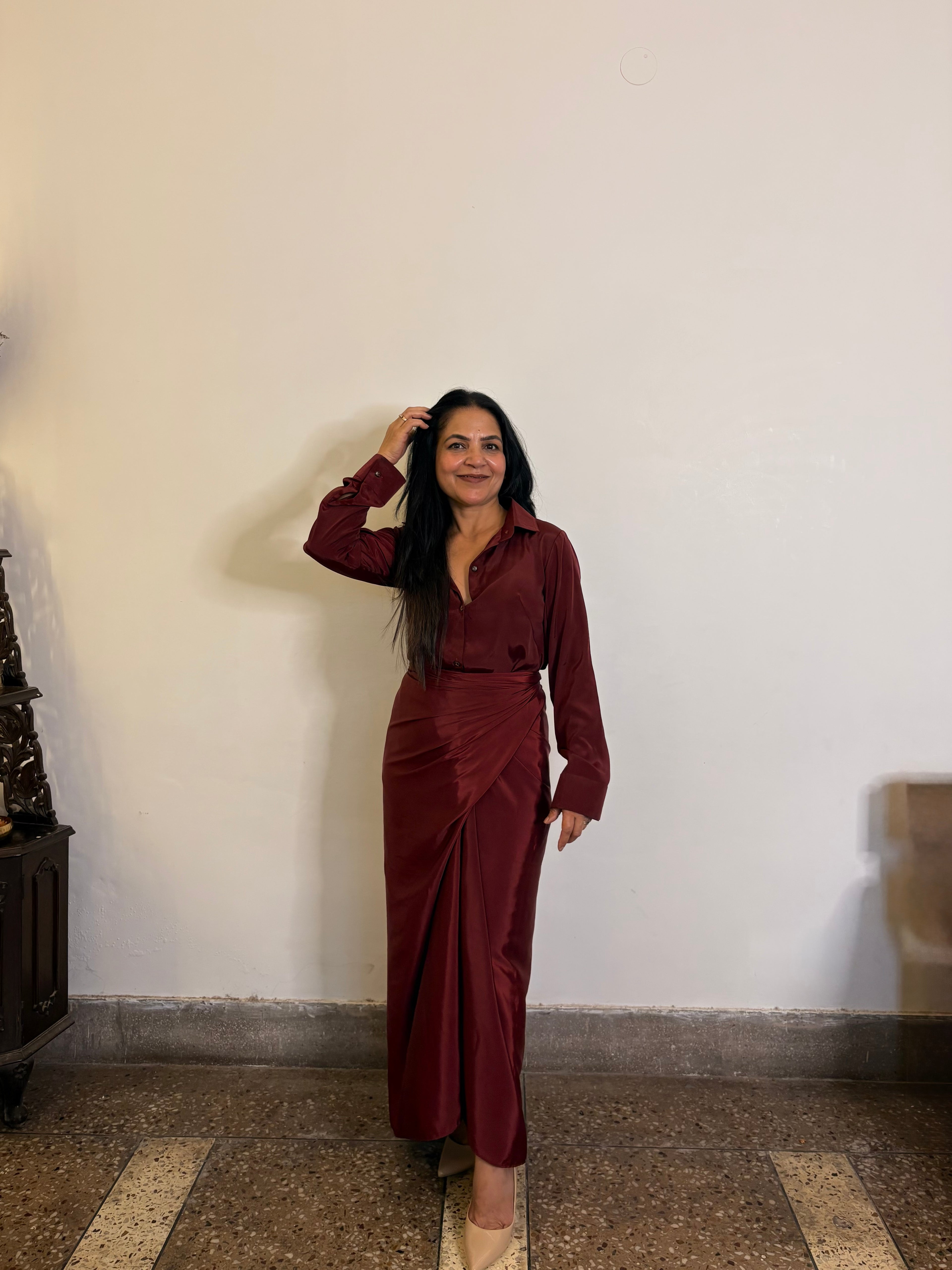 Ruby Drape Set