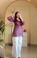 Jamun Bandhani Kurti
